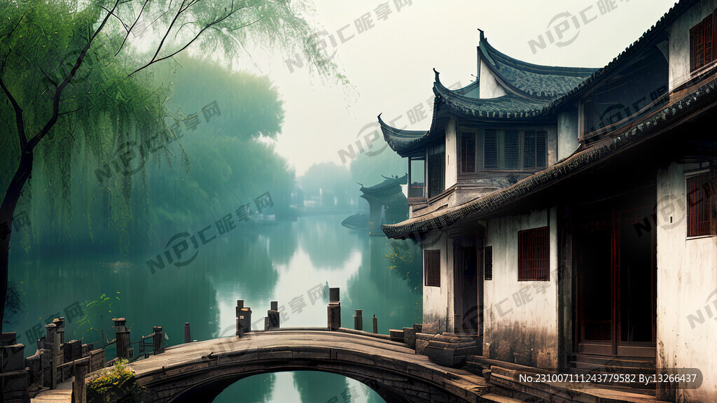 小桥流水 宁静故乡 江南水乡
