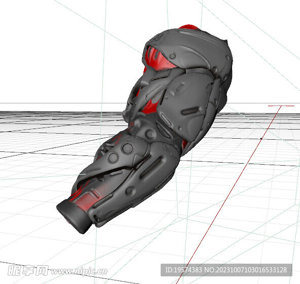 C4D模型 机械手臂