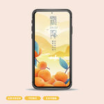 霜降插画海报