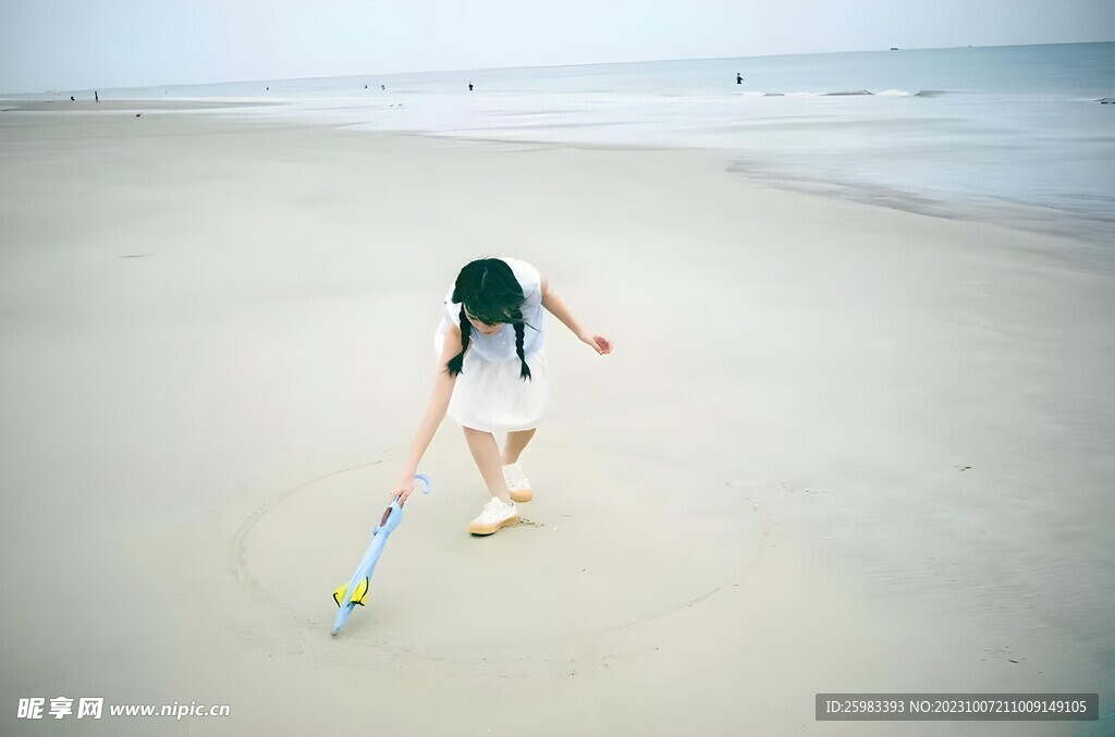 休闲的女孩