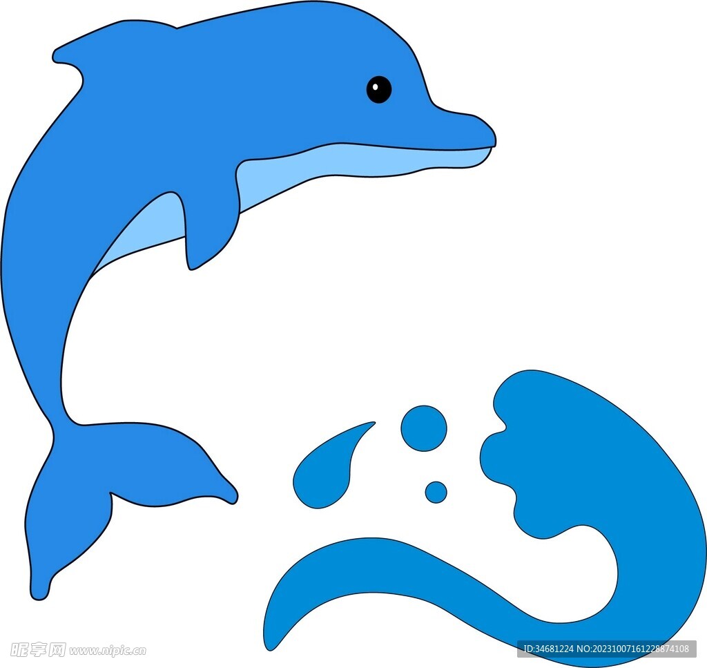 海豚戏水