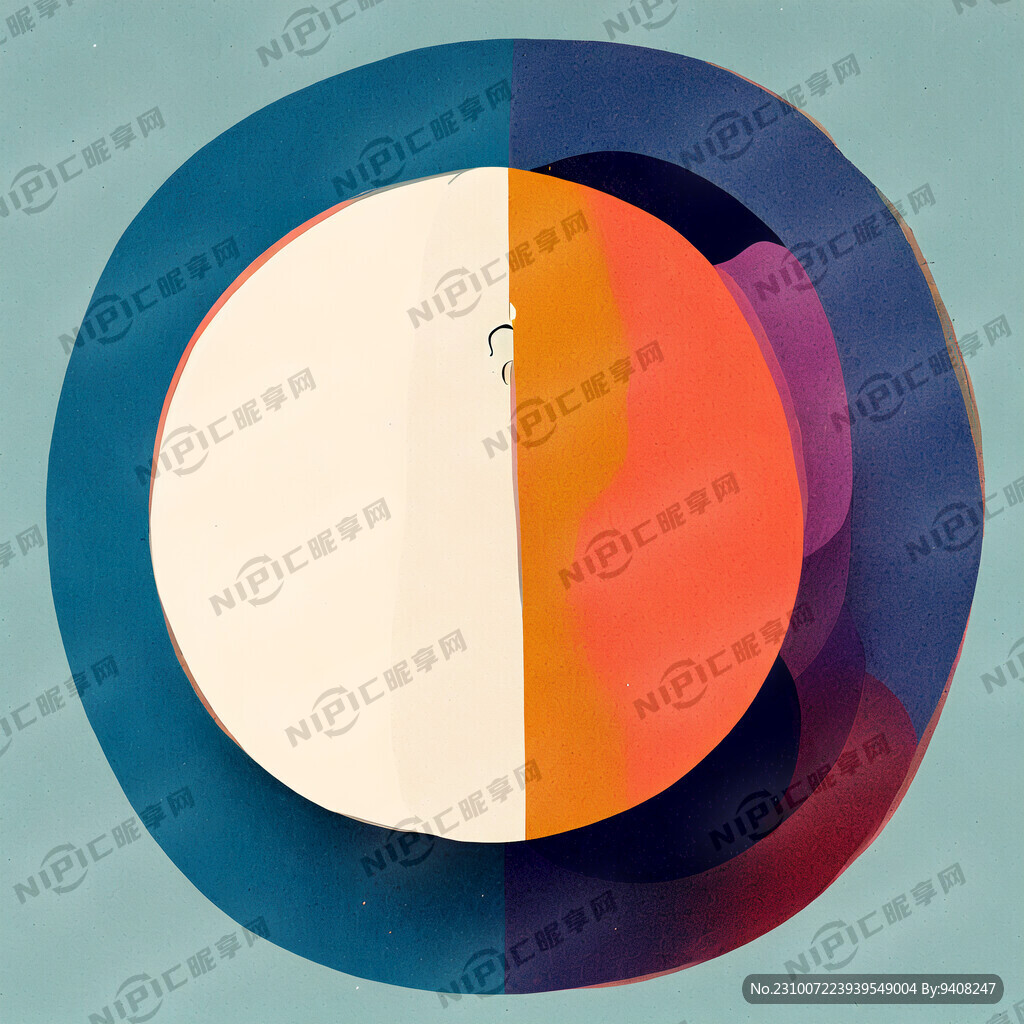 和自己灵魂进行对话的抽象图片