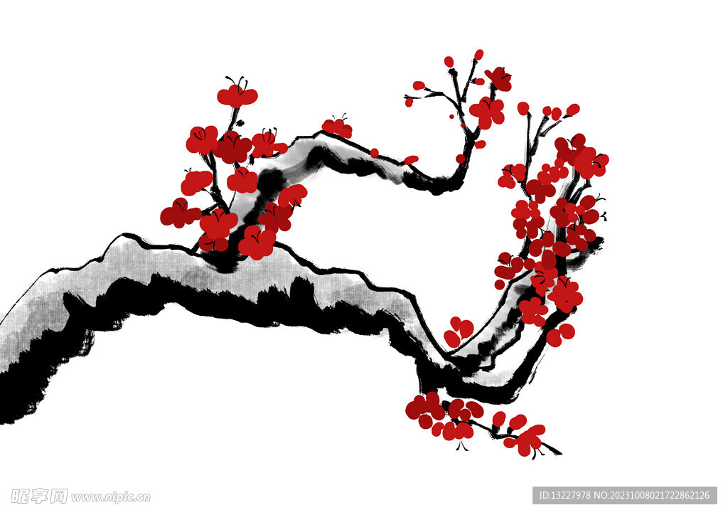 水墨梅花