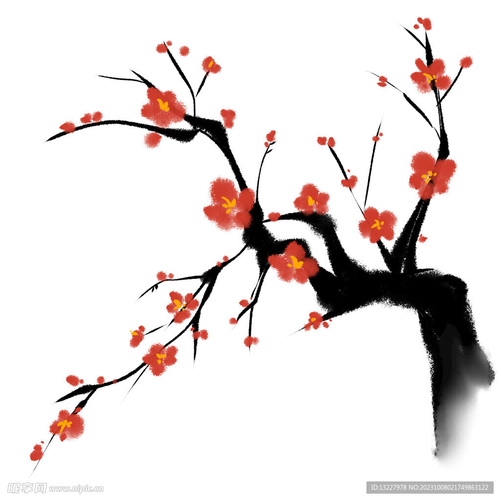 水墨梅花