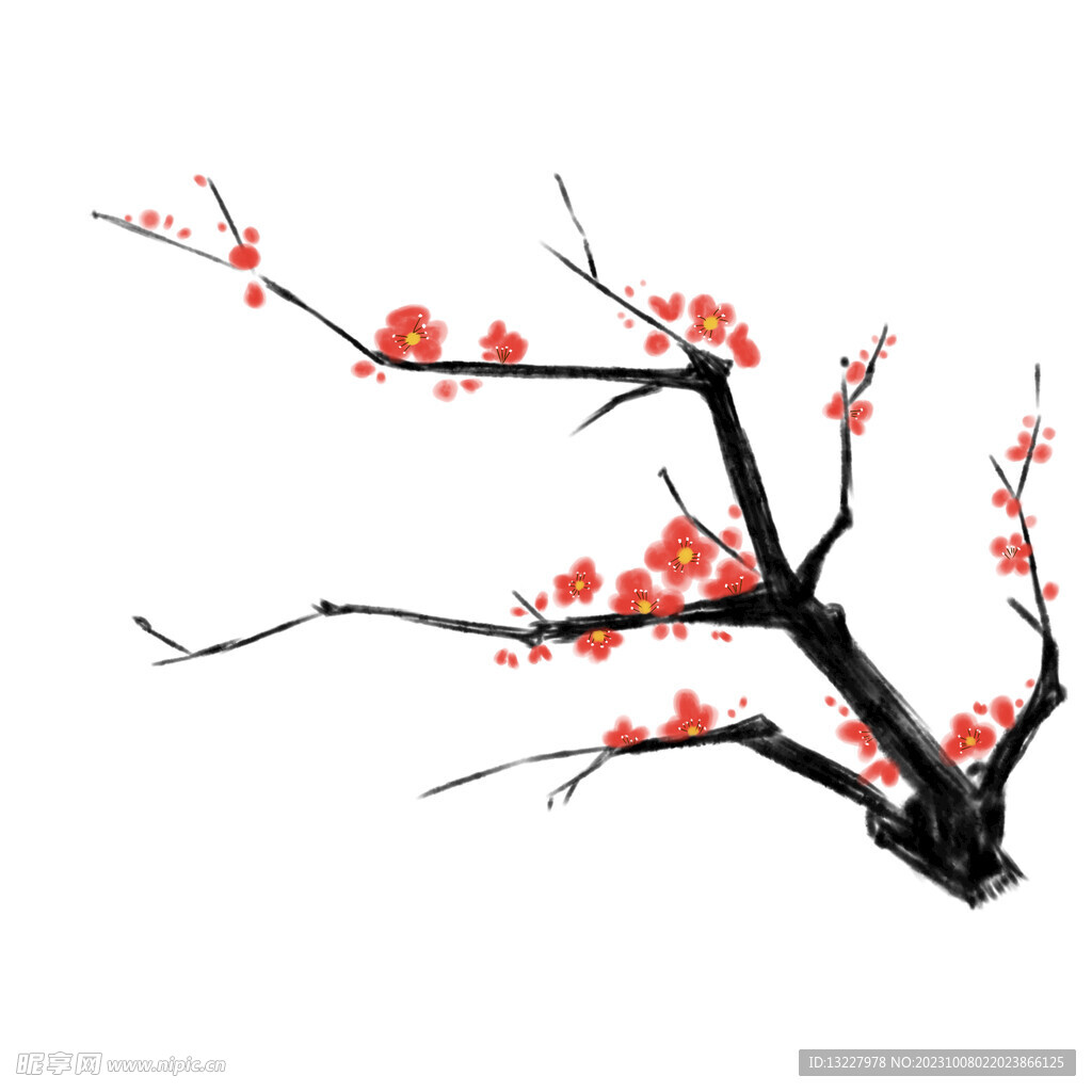 水墨梅花