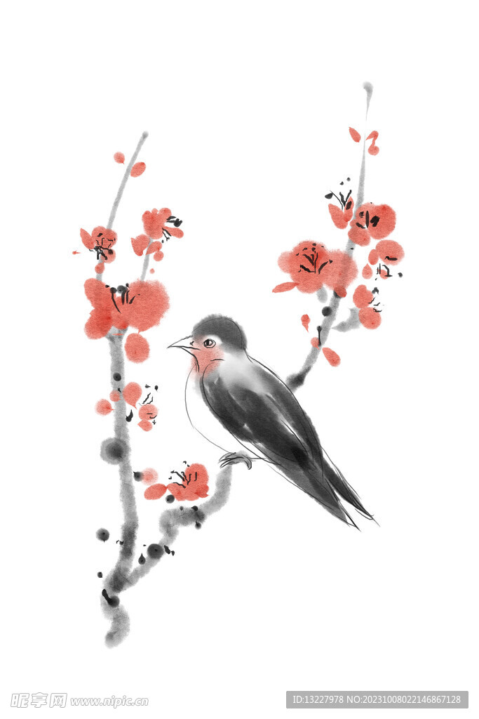 水墨梅花