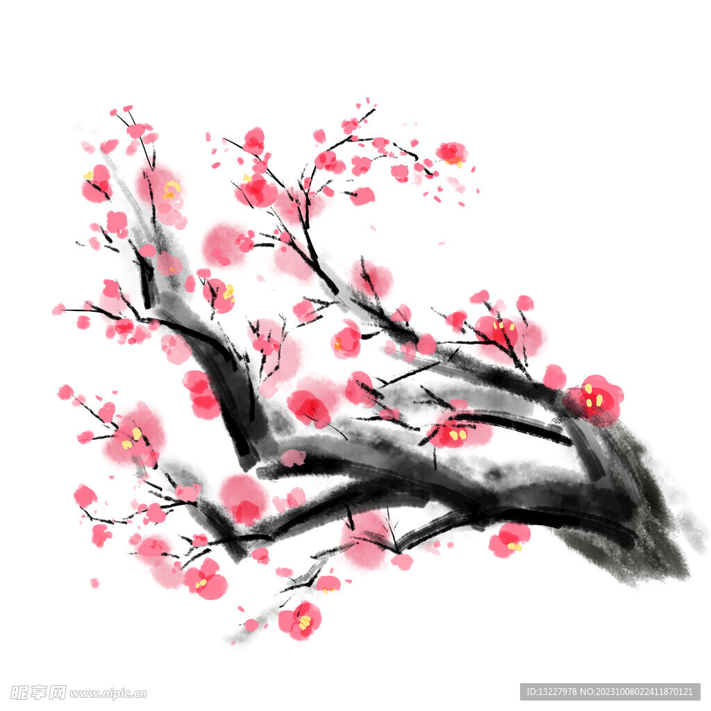 水墨梅花