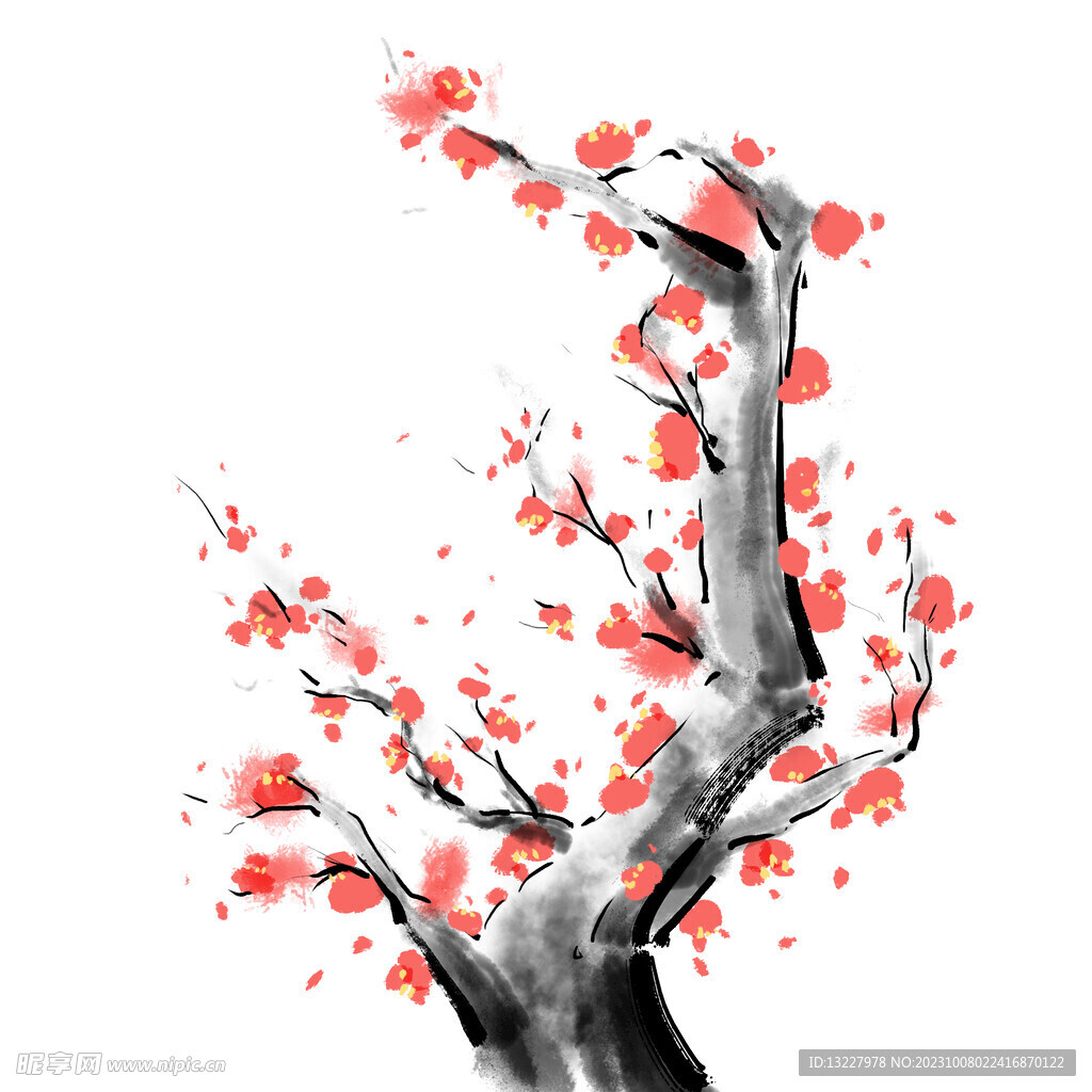 水墨梅花