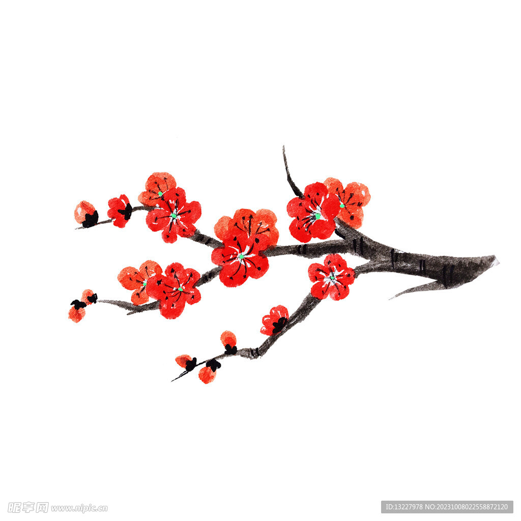 水墨梅花