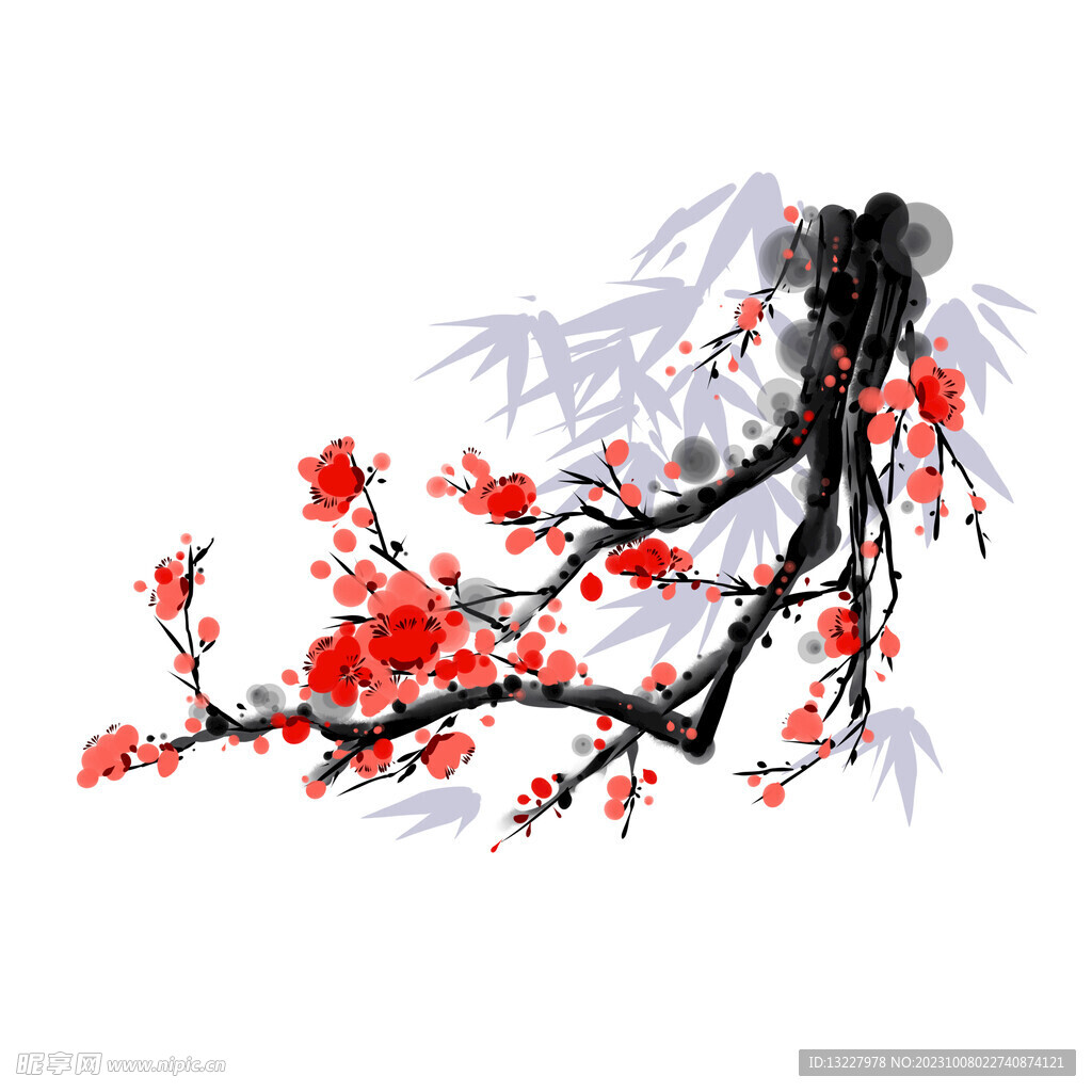 水墨梅花