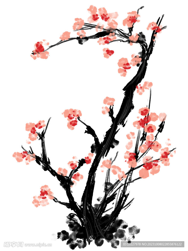 水墨梅花