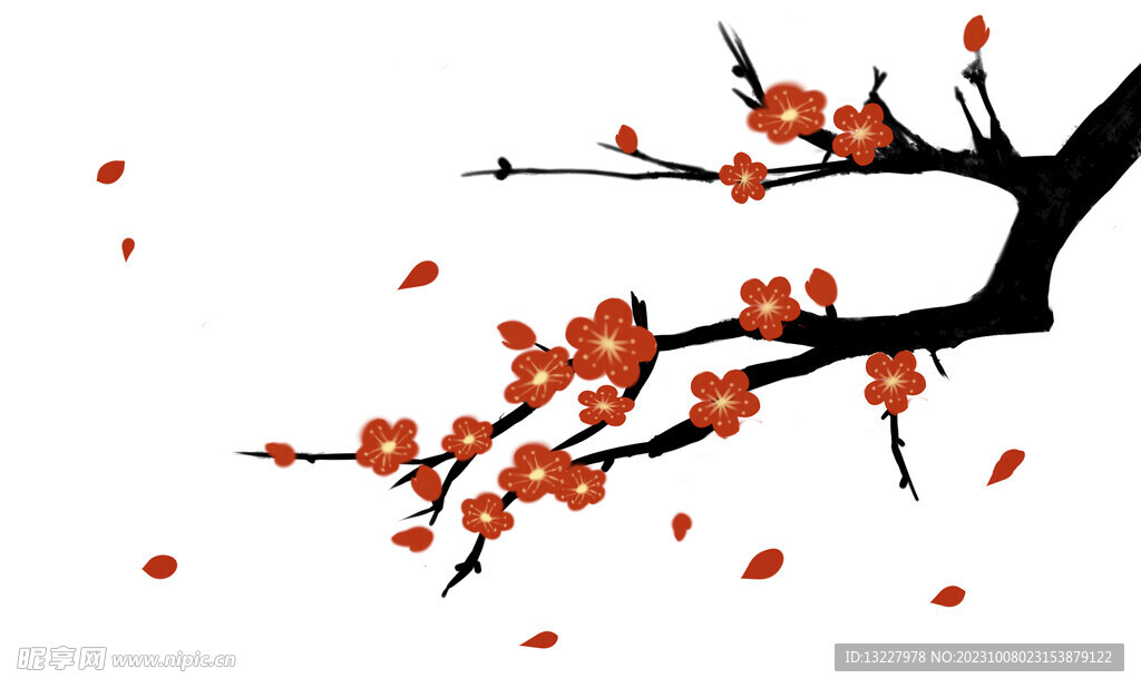 水墨梅花