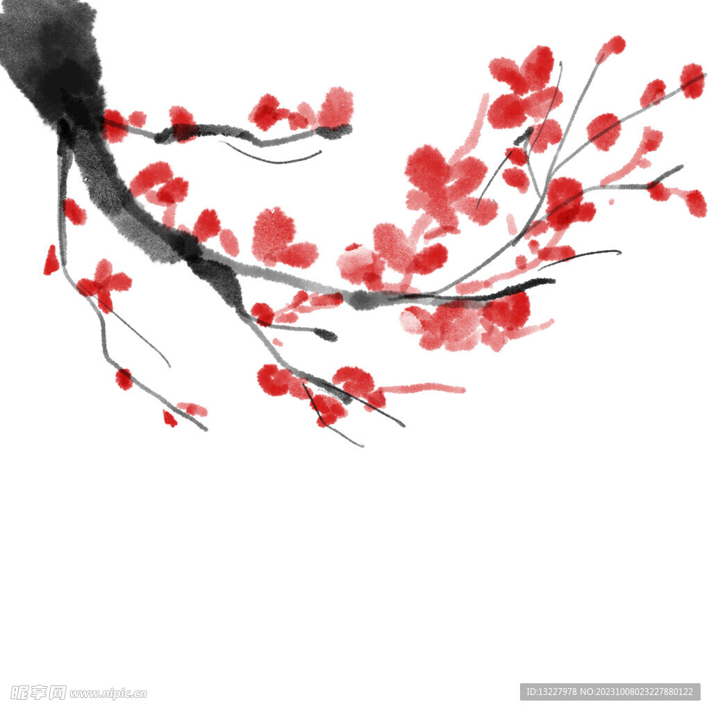 水墨梅花