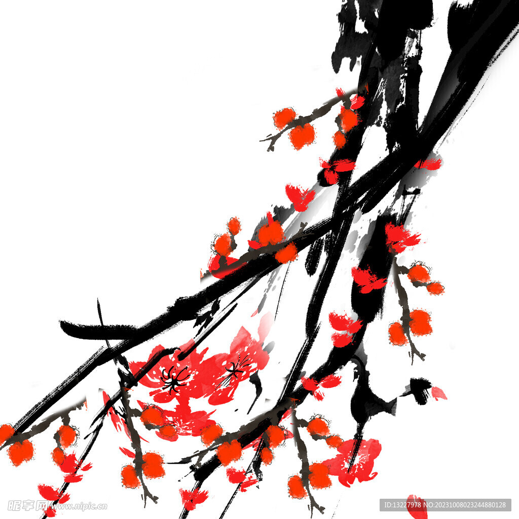 水墨梅花