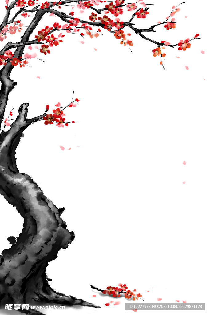 水墨梅花