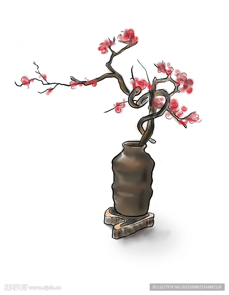 水墨梅花