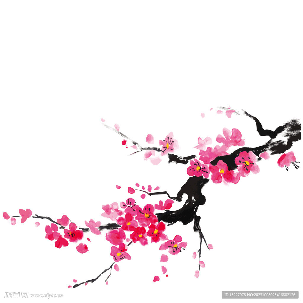 水墨梅花