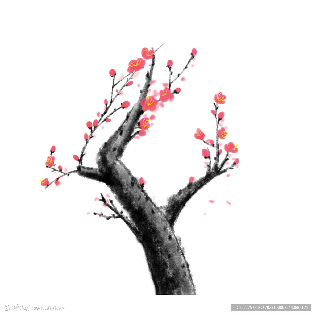 水墨梅花