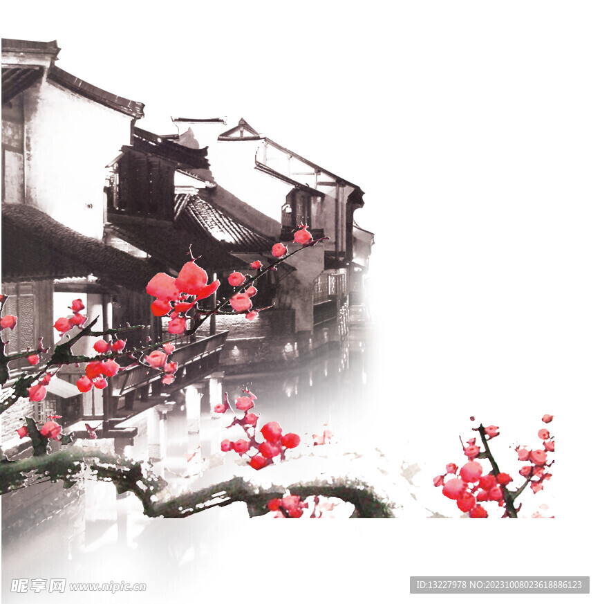 水墨梅花