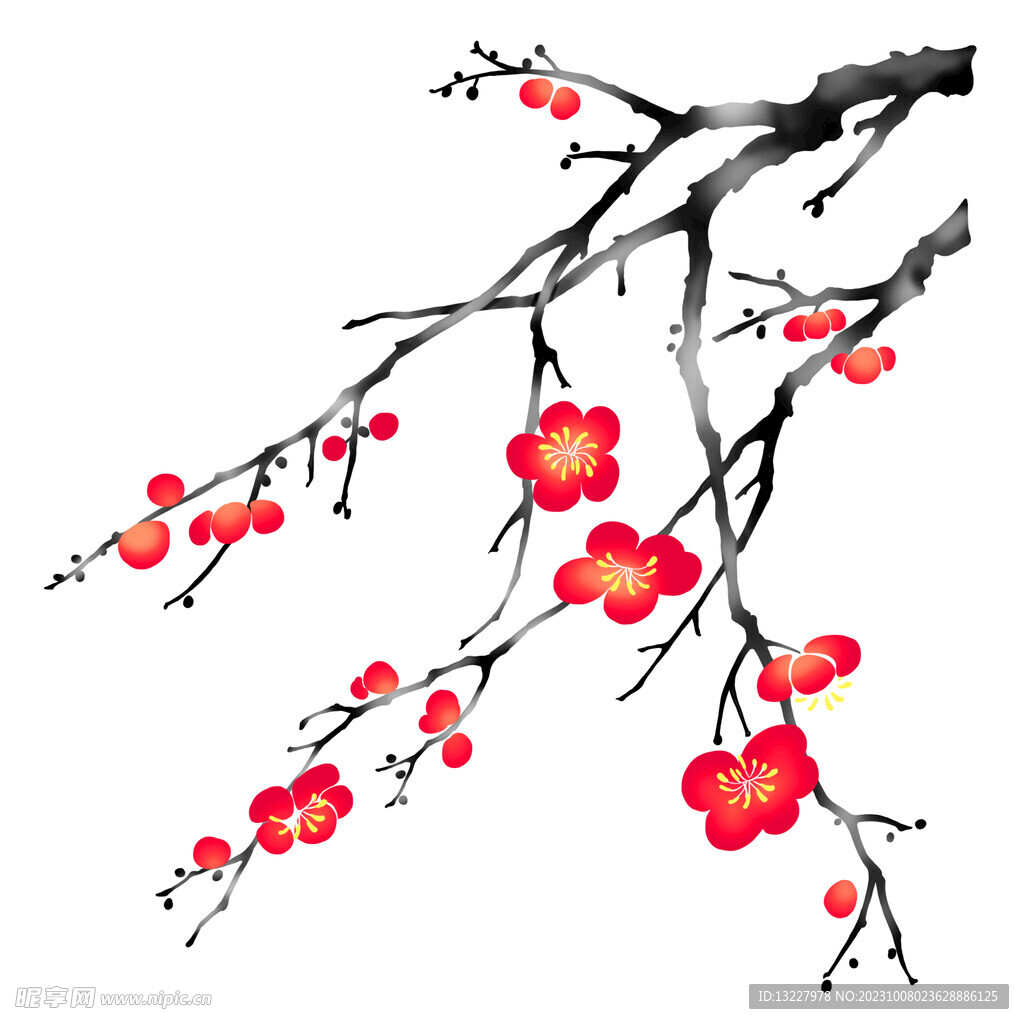水墨梅花