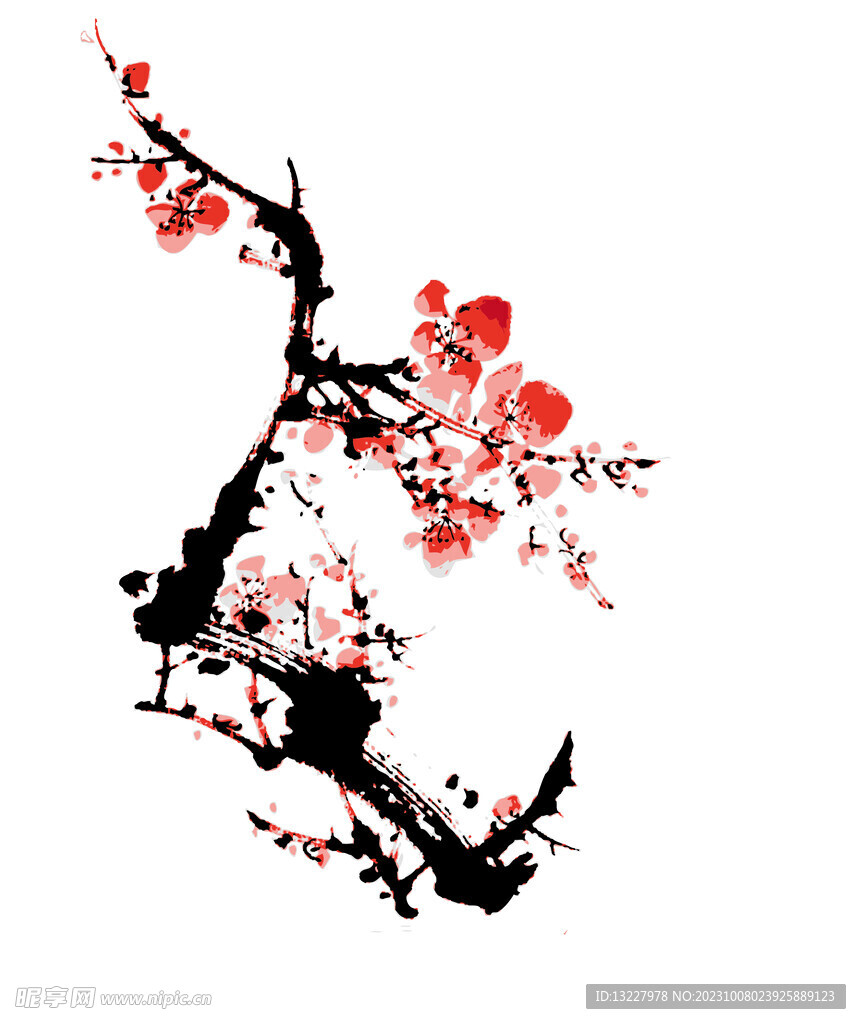 水墨梅花