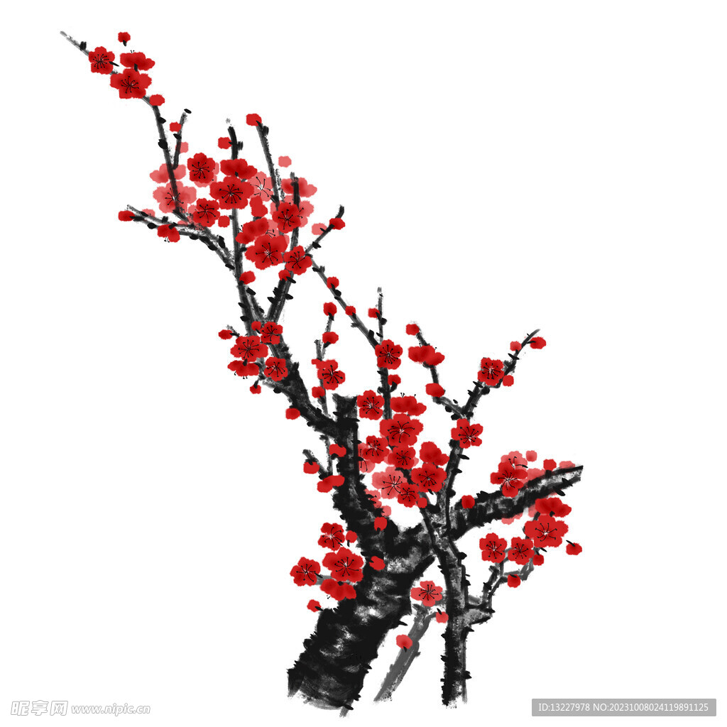 水墨梅花
