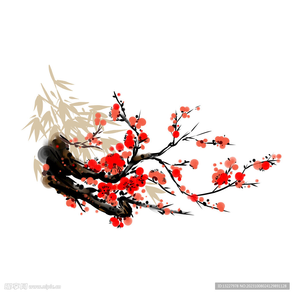 水墨梅花