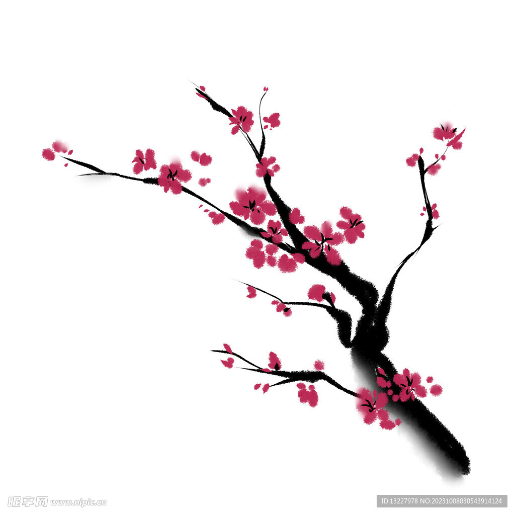 水墨梅花