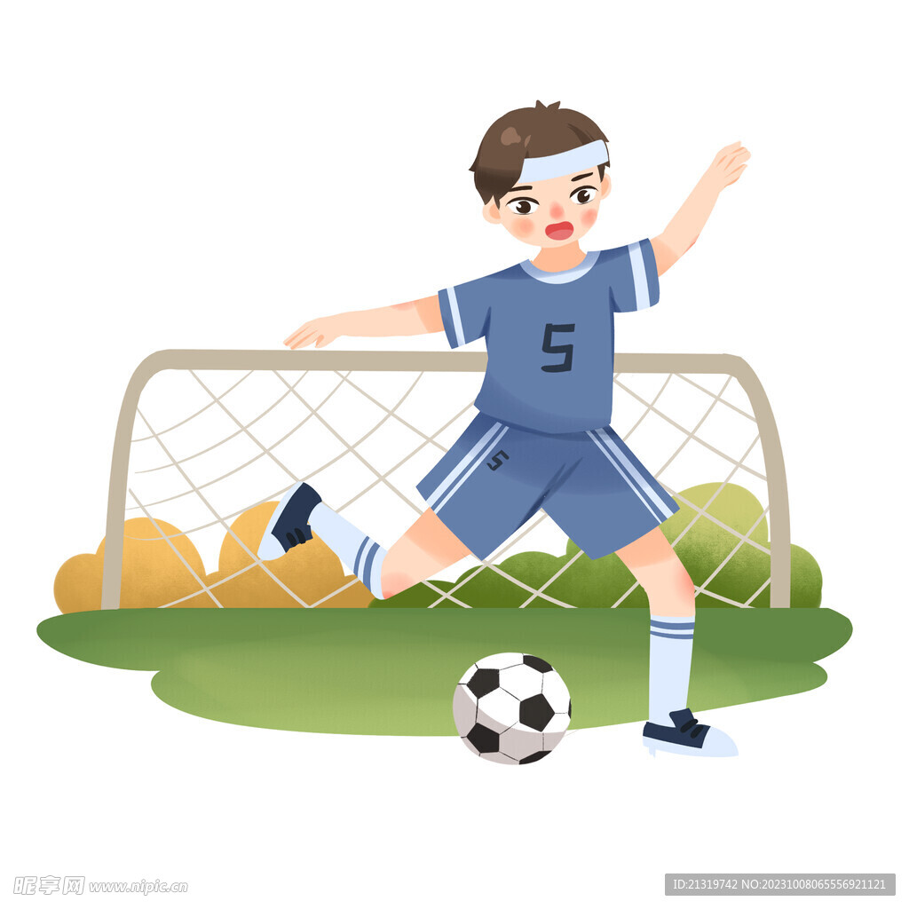 足球卡通运动人物图片素材-编号03193470-图行天下