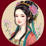 古风，清纯，温婉仙女，盛世容颜，倾国倾城，长发，体型苗条，汉服，微笑，精美细节，白色如玉肌肤，优雅，真人美女，细腻，精美细节，氛围光，光影，细节，高质量，体积光，电影打光,纯色背景