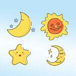  太阳月亮星星
