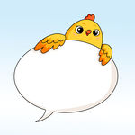  小鸟对话框