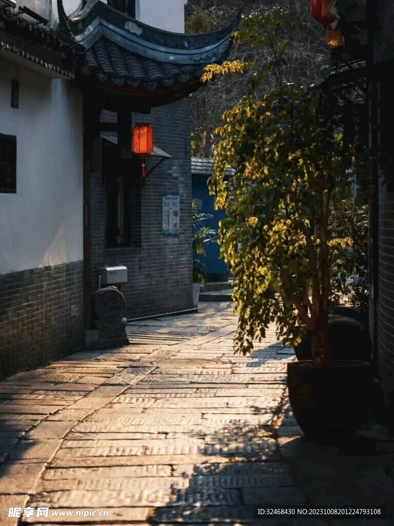 马路上房子