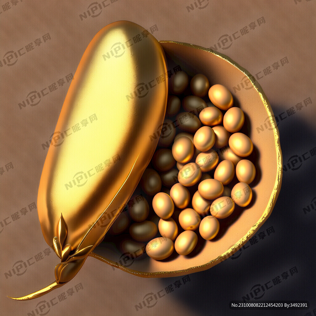 单颗金大豆