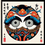 页眉，设计，纹，传统，中国风，卡通，清新