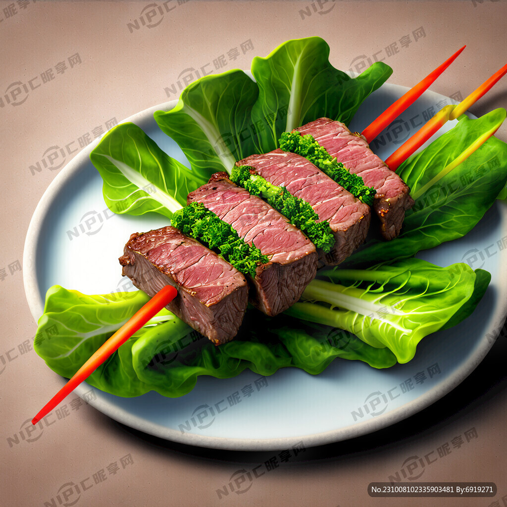 羊肉烧烤串生菜熟的数量在二十串