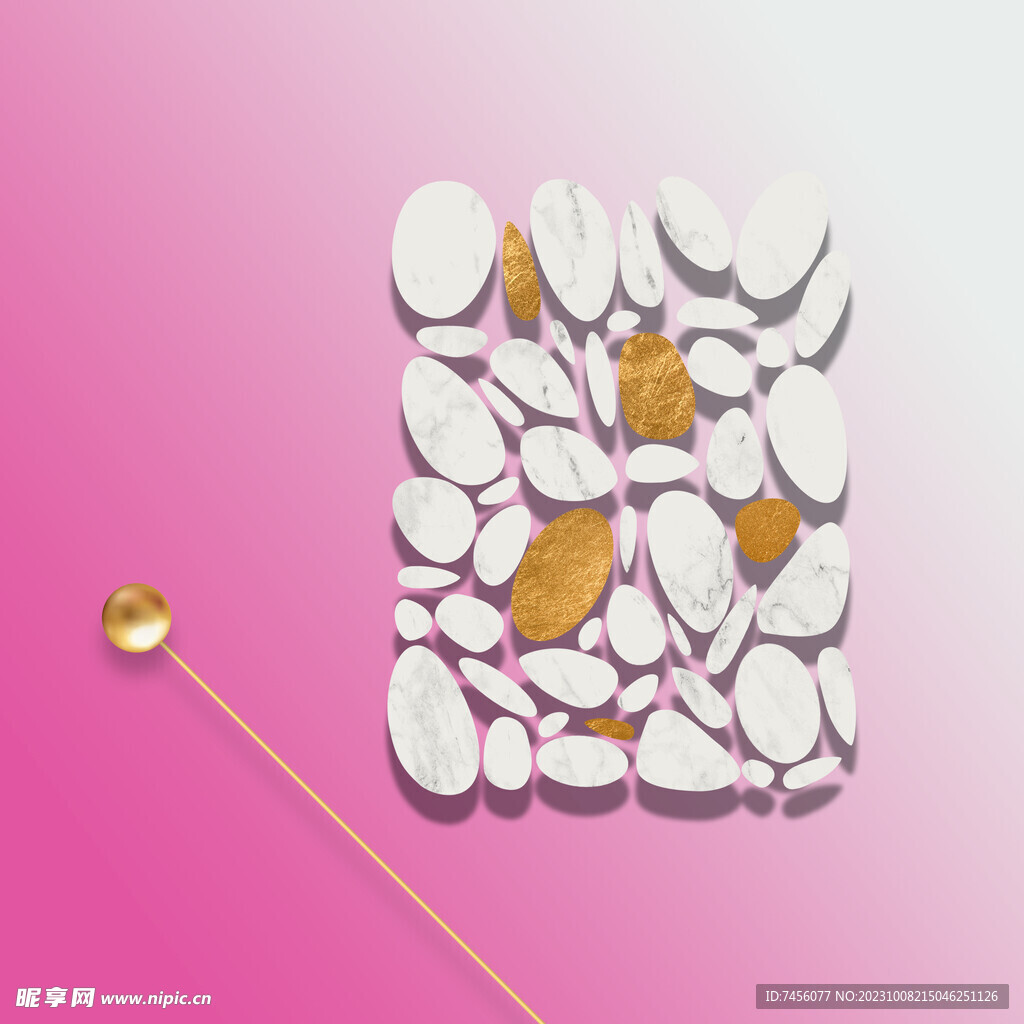 轻奢拼接形状挂画装饰画