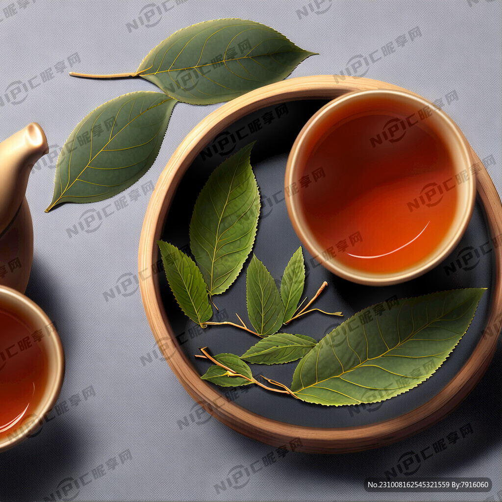 国风茶道茶具茶茶叶茶元素