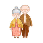 老人插画