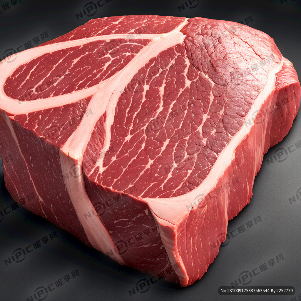 大块的新鲜牛肉