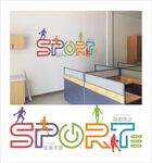 体育元素健运动文化墙设计