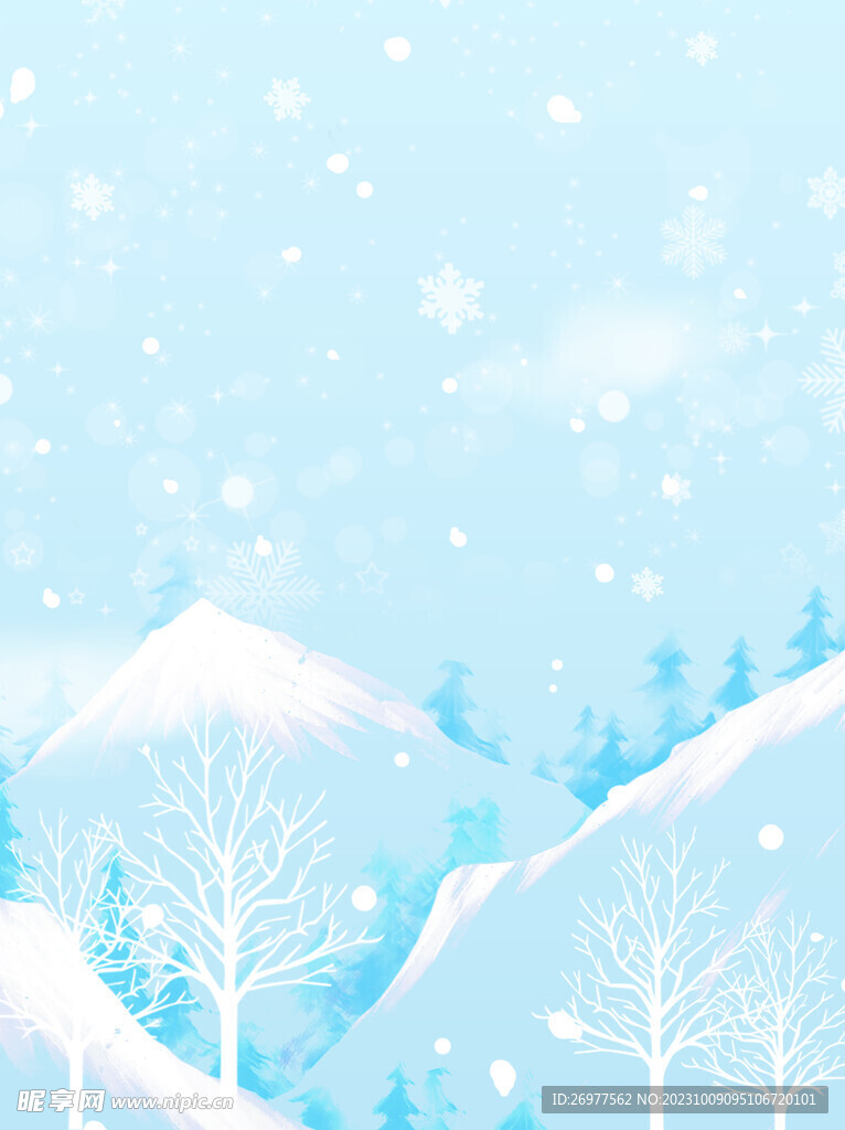 雪地背景
