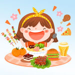  吃货女孩 