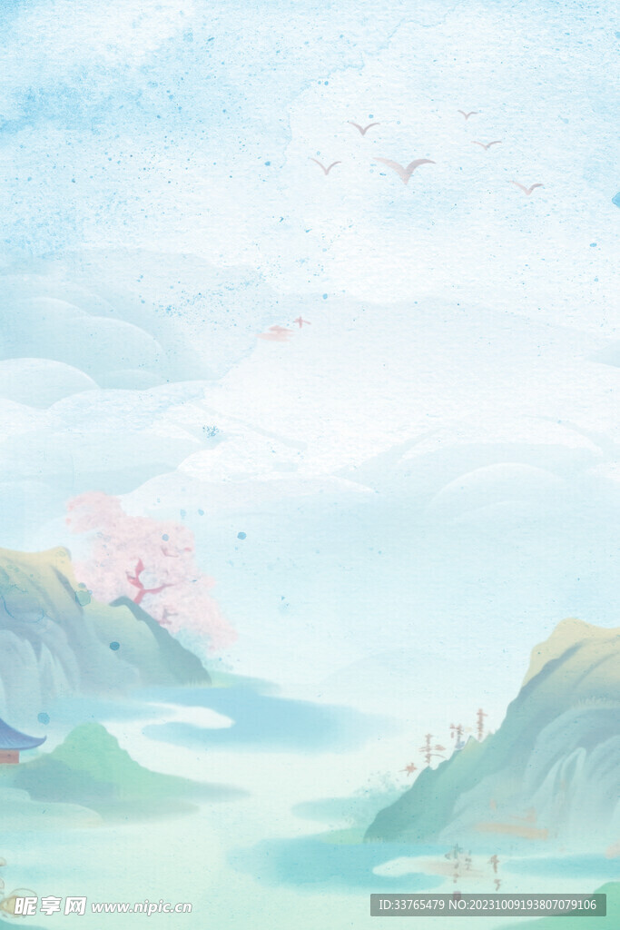 山水画图