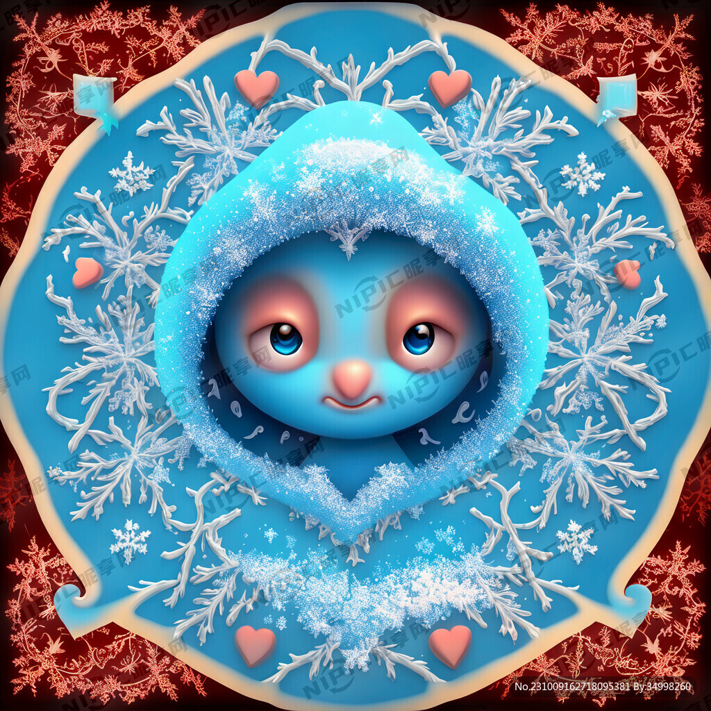 超级可爱的冰雪爱莎图案 漂亮的