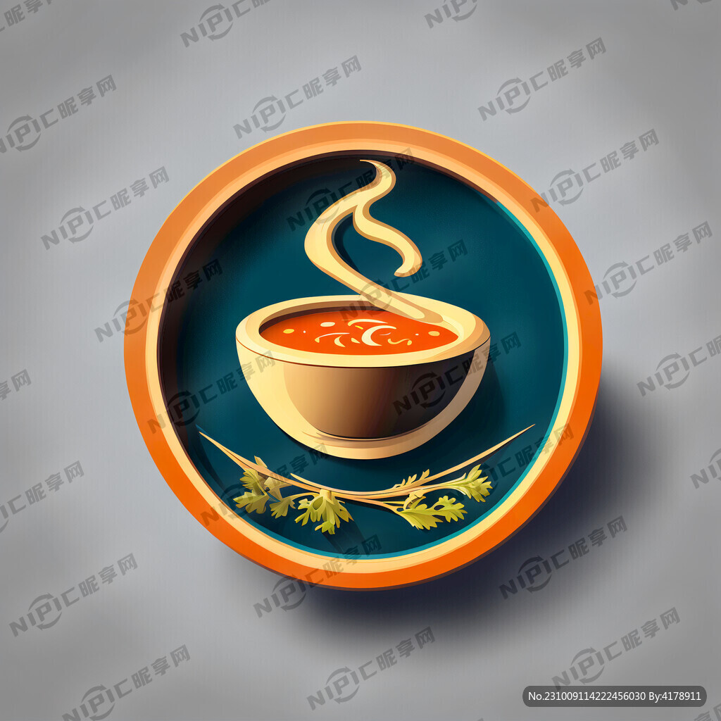 设计标志灵汤膳