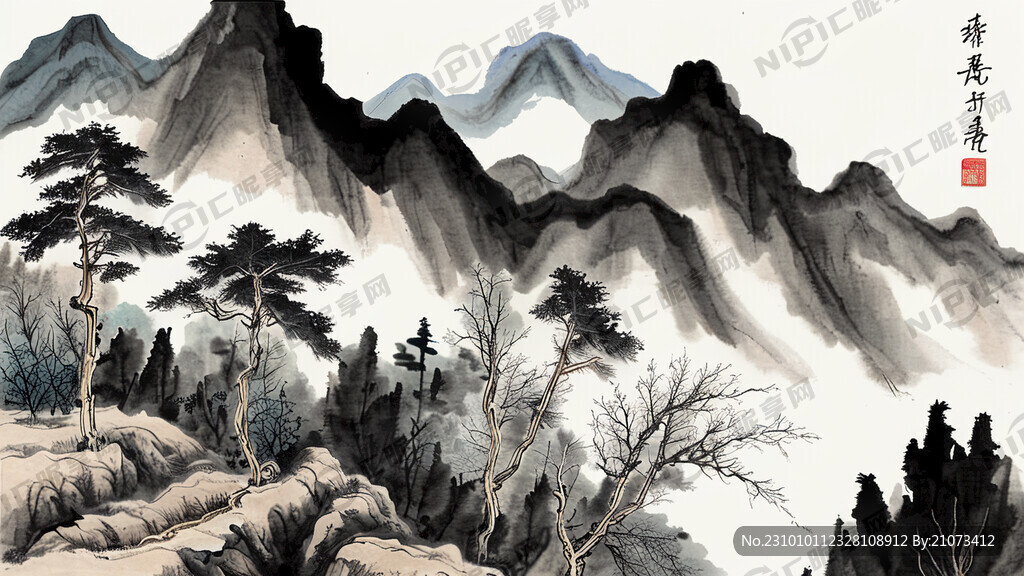 老中医上山采中草药场景