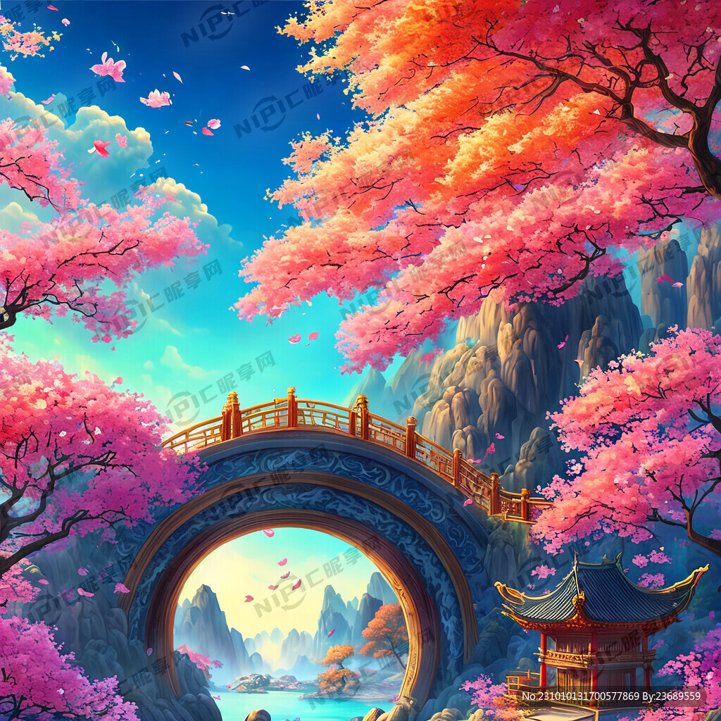 游戏梦幻唯美新中式风景 超高清