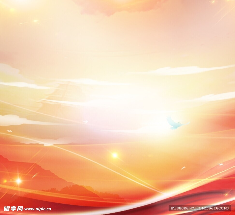 红色背景