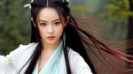 清纯，美女，温婉仙女，盛世容颜，倾国倾城，长发，体型苗条，现代，精美细节，白色如玉肌肤，优雅，真人美女，细腻，精美细节，氛围光，光影，细节，高质量，体积光，电影打光，纯色背景，精致美丽的五官，
